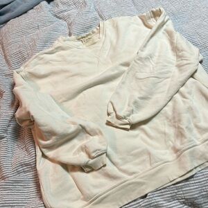 Free People Over and Out sweatshirt cream XL